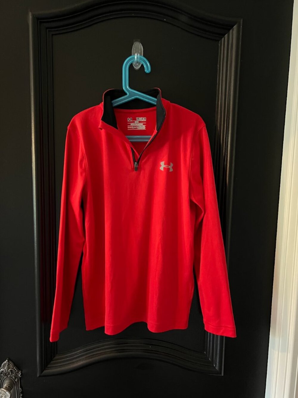 Under Armour HeatGear Red 1/4 Zip Pullover Youth Medium